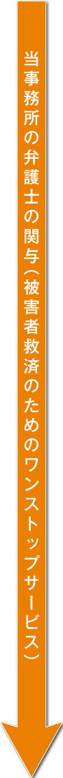 当事務所の弁護士の関与（被害者救済のためのワンストップサービス）