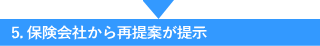 保険会社から再提案が提示